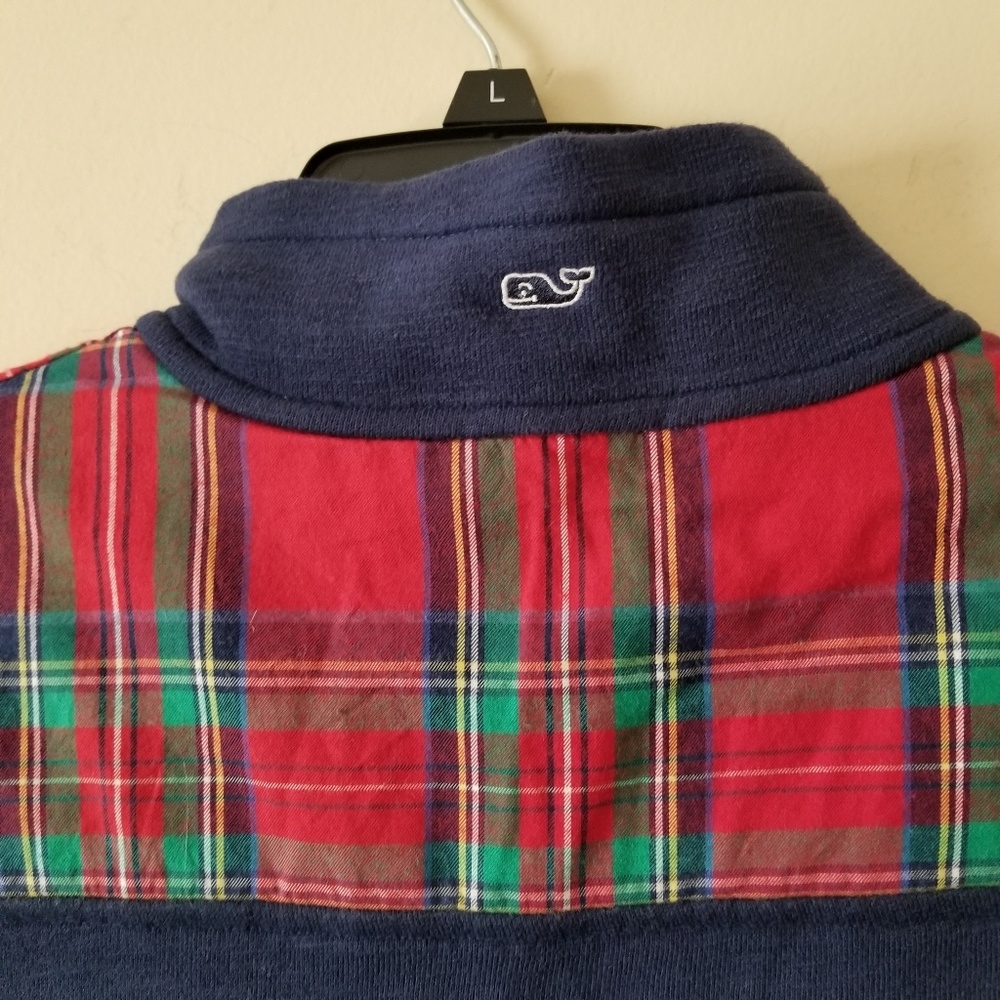 Vineyard Vines Plaid Hem pullover - Picture 2 of 5